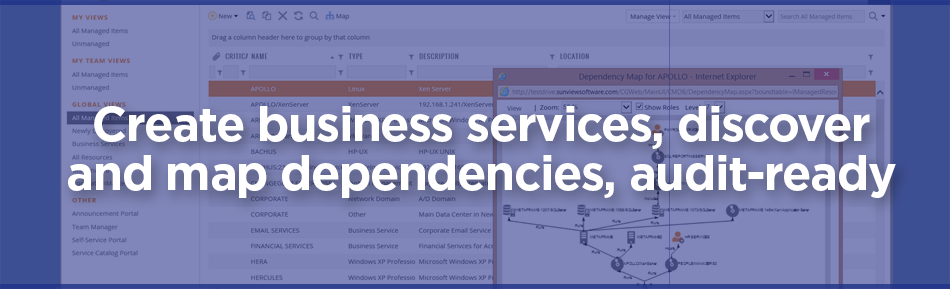 screenshot of Enterprise Service Desk